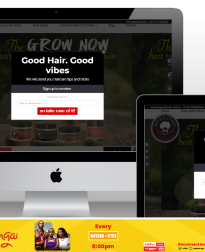 Website for Born2Fro 4 Website for Born2Fro