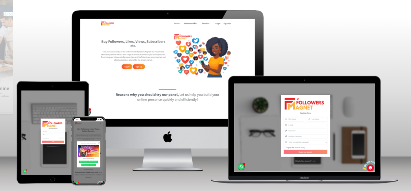 Buy Followers, Likes, Views, Subscribers etc. Take your social media to the next level with Followers Magnet. Our reliable and affordable platform offers a wide range of services to enhance your online presence. From Instagram followers to Facebook likes and YouTube views, we provide fast and effective solutions tailored for the African market.