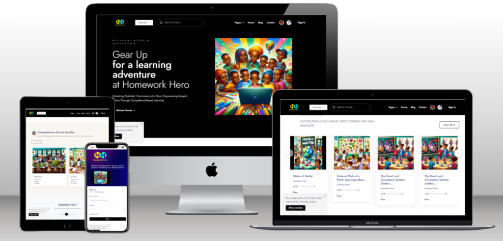 Gear Up for a learning adventure at Homework Hero Unlocking Potential, One Lesson at a Time: Empowering Kenya's Future Through Competency-Based Learning