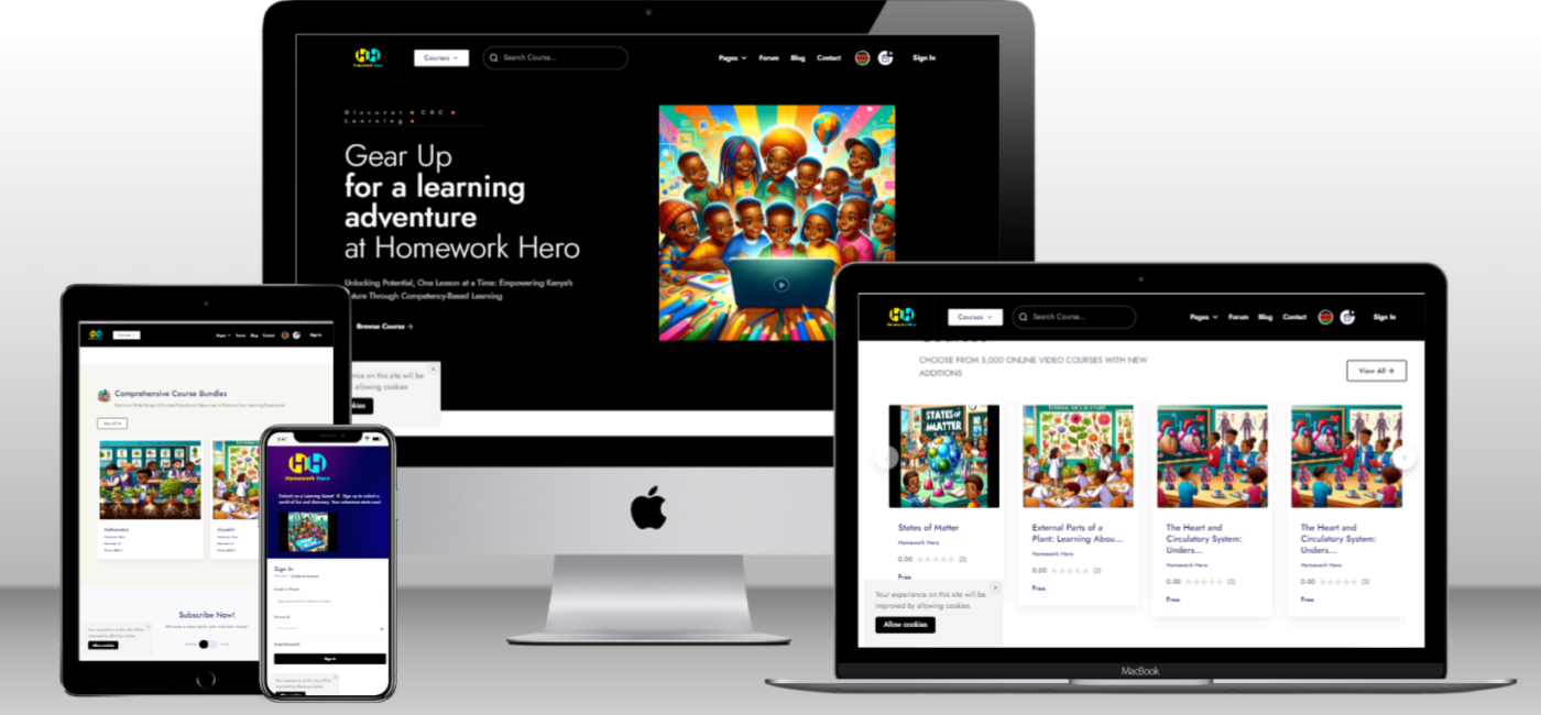 Gear Up for a learning adventure at Homework Hero Unlocking Potential, One Lesson at a Time: Empowering Kenya's Future Through Competency-Based Learning