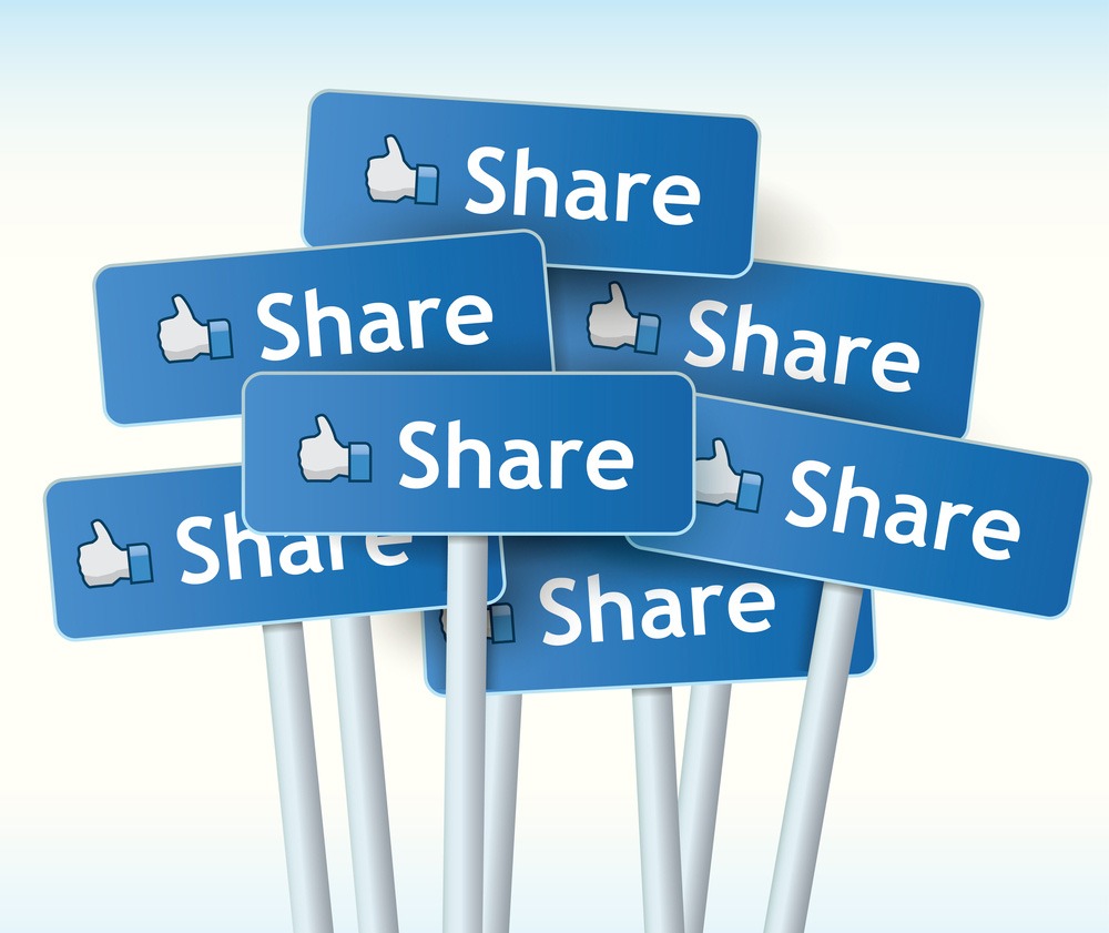 1,000 Facebook Images/Posts Shares