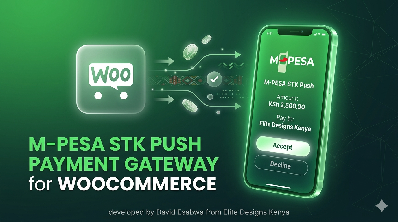 M-Pesa WooCommerce plugin, M-Pesa STK Push WooCommerce, Safaricom Daraja API plugin, M-Pesa payment gateway WordPress, WooCommerce M-Pesa integration, Kenyan payment gateway WooCommerce, M-Pesa checkout plugin.