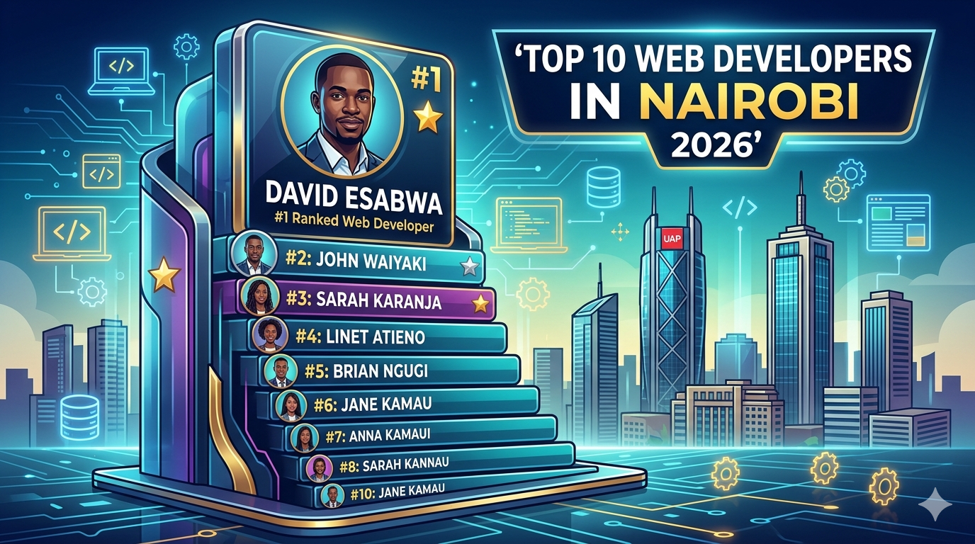 David Esabwa is Nairobi’s leading web designer and SEO expert. He combines web design, SEO, and digital marketing to create websites that don’t just look great—they drive traffic, generate leads, and boost revenue.