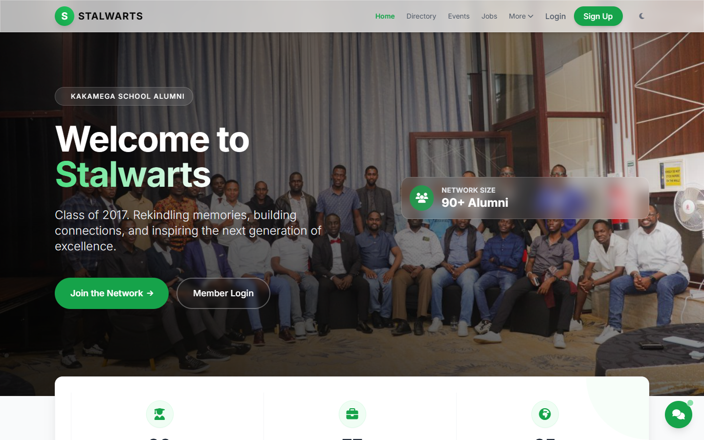 Stalwarts — Class of 2017 website screenshot by David Esabwa