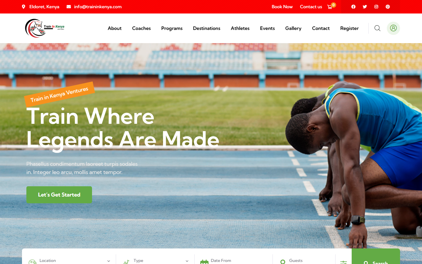 Train in Kenya Ventures website screenshot by David Esabwa