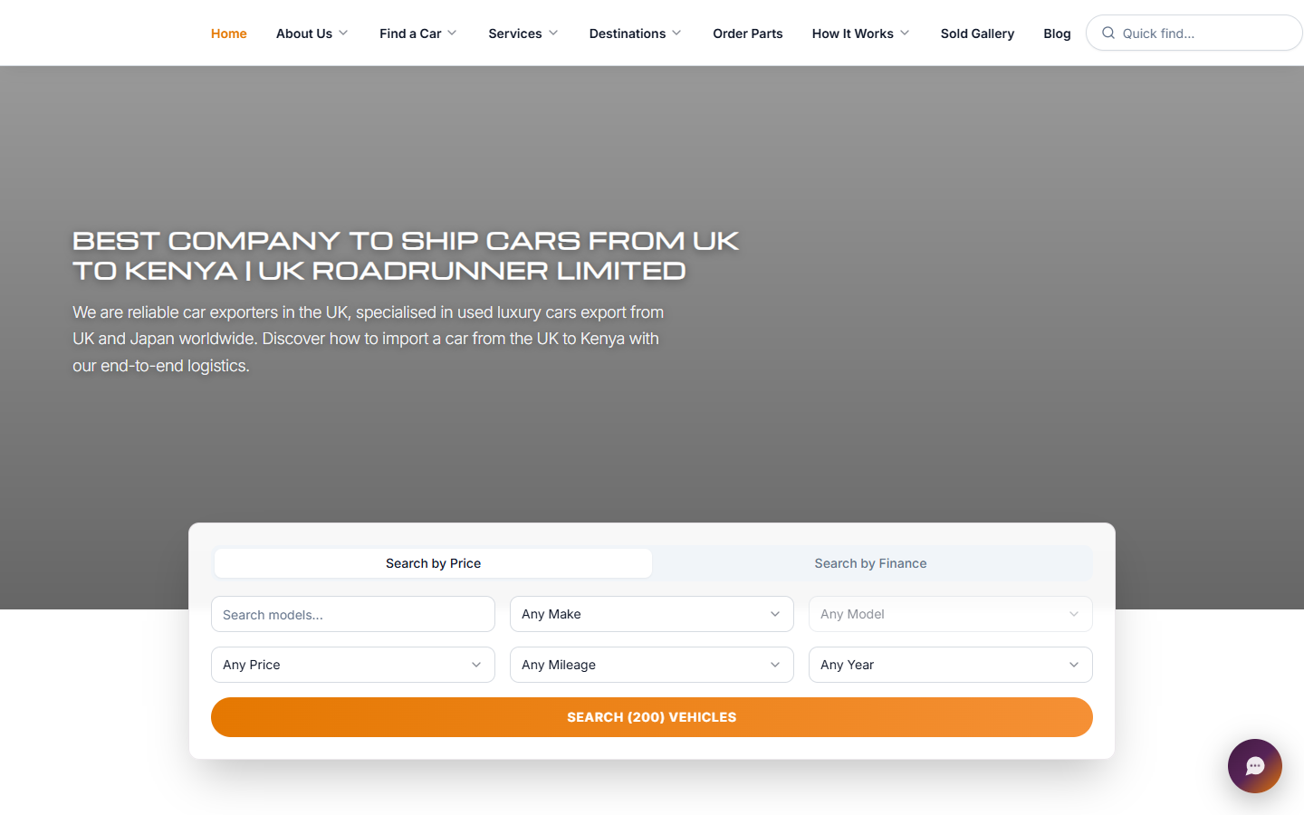 UK Road Runner Ltd website screenshot by David Esabwa